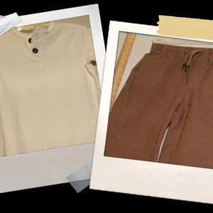 PAPER DENIM & CLOTH Joggers, 7 | CHEROKEE Polo, S